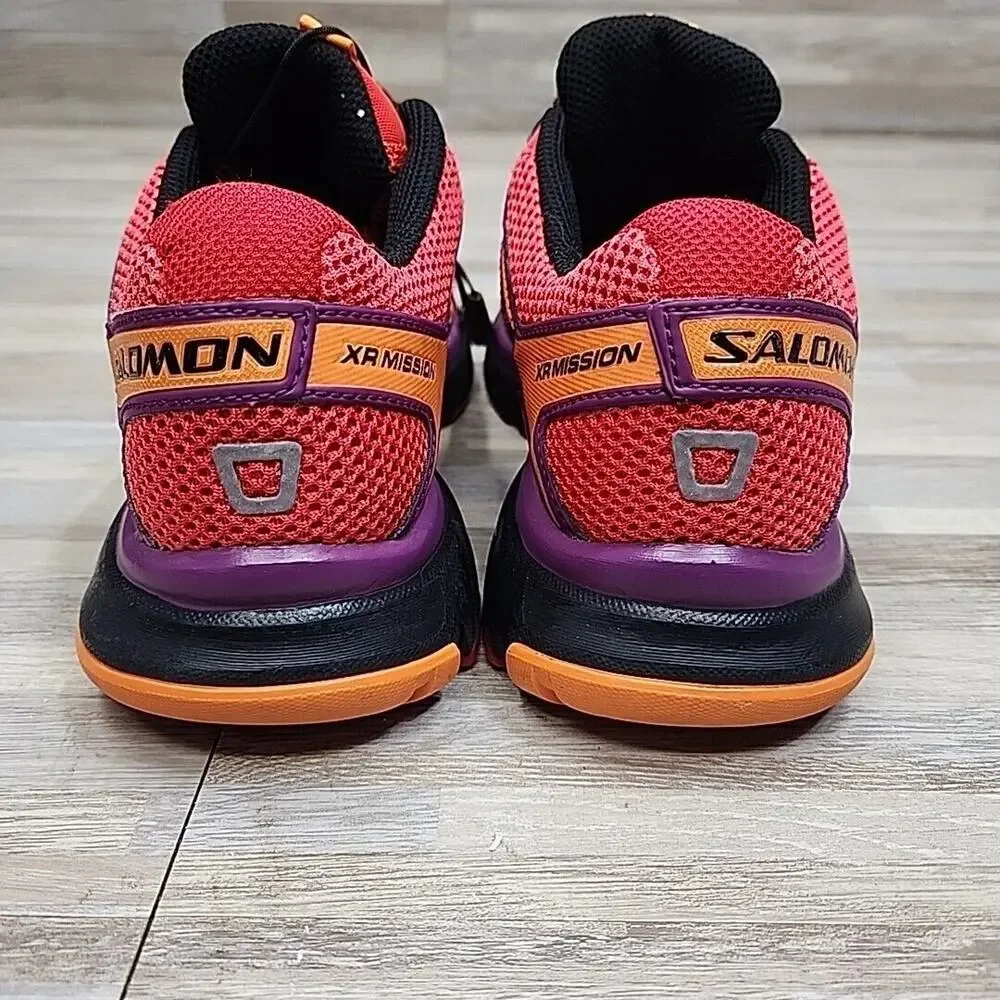 Salomon Pink Purple Orange Trail Running Shoes